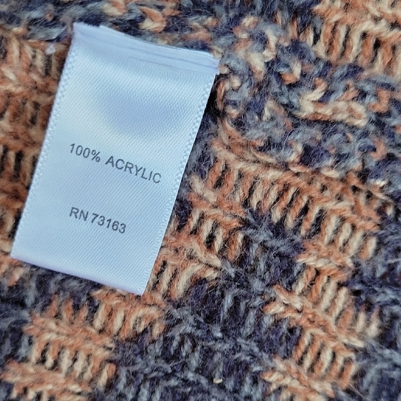 Cable & Gauge Southwestern Aztec Boho Open Front Long Cardigan Sweater Sz M - Picture 4 of 6